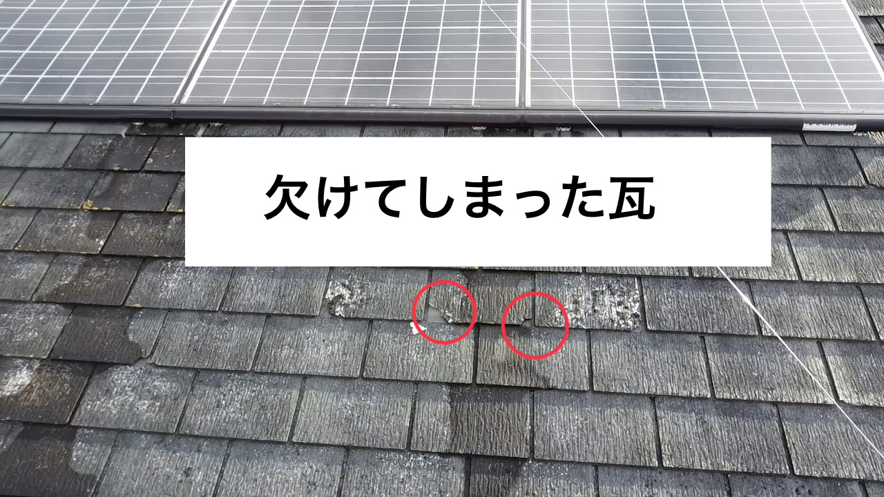 【橿原市醍醐町】瓦の欠けを気にされているお家の現地調査へ行きました